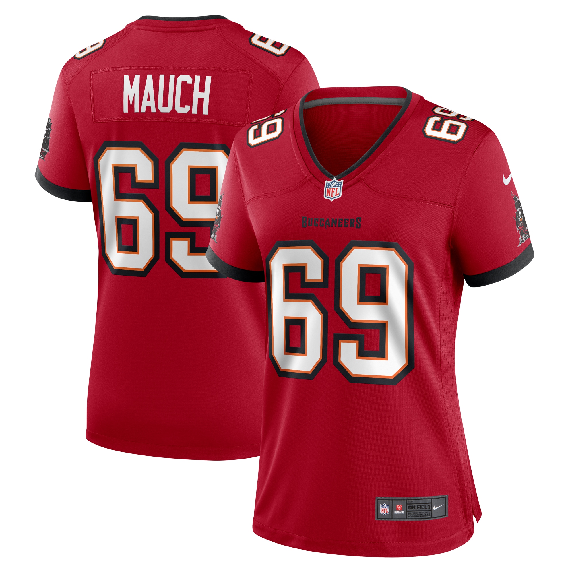Cody Mauch Tampa Bay Buccaneers Game Jersey - Women's