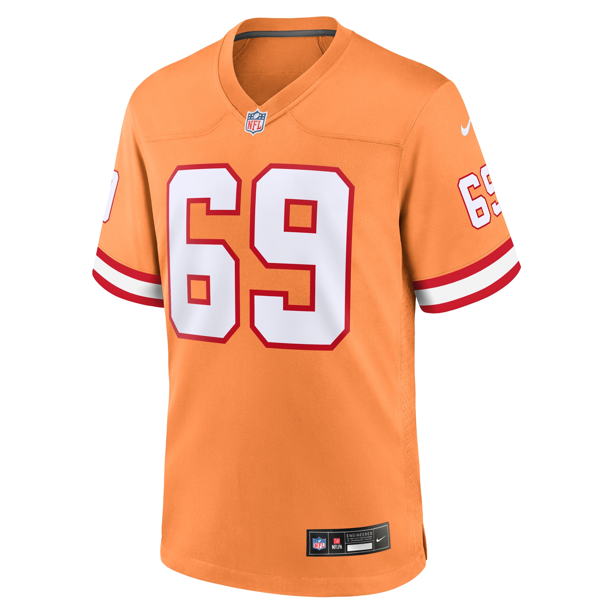 Alternative view of Cody Mauch Tampa Bay Buccaneers Throwback Game Jersey - Men's