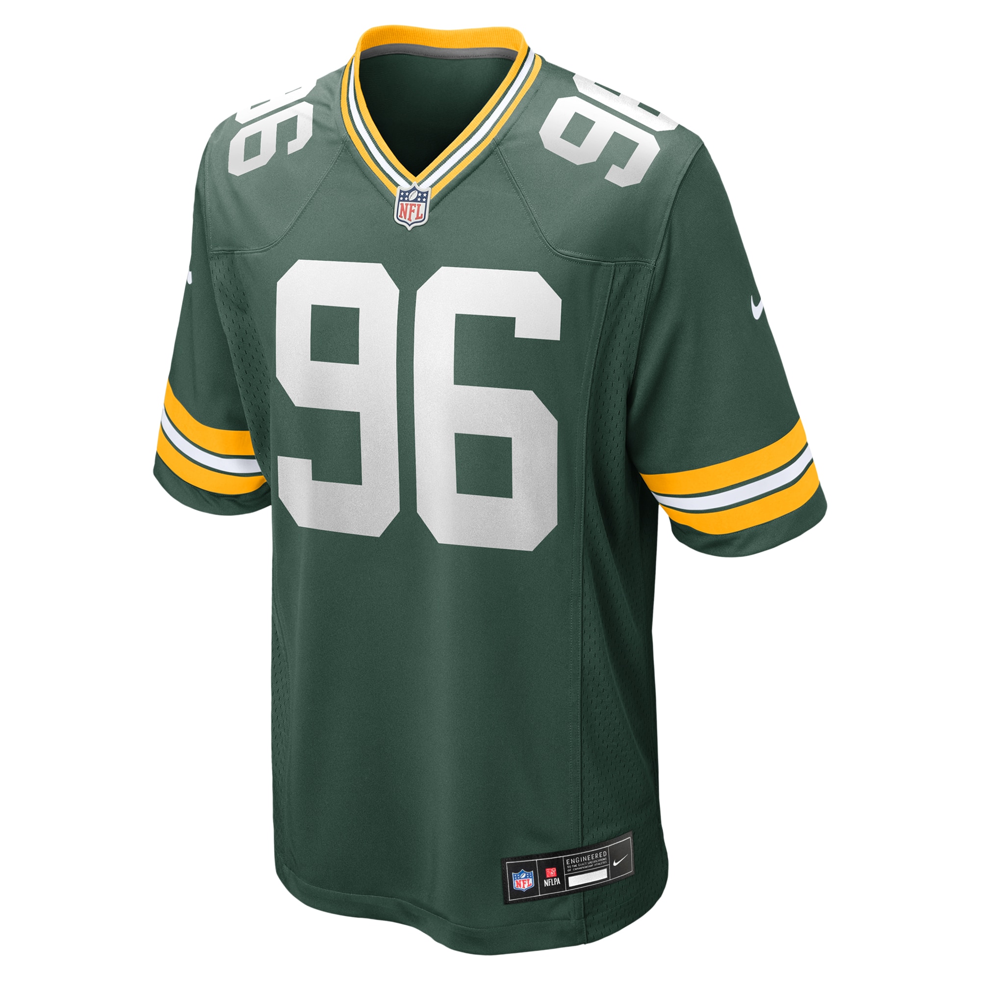 Alternative view of Colby Wooden Green Bay Packers Game Jersey - Men's
