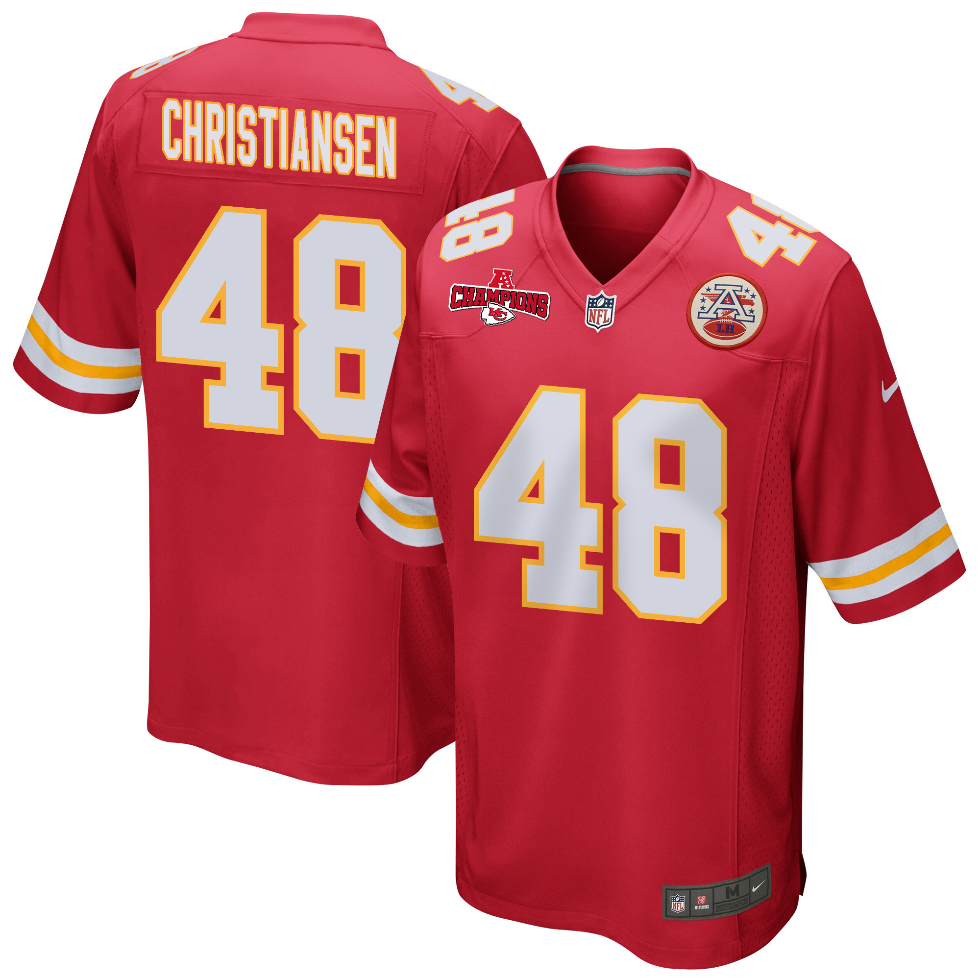 Cole Christiansen #48 Kansas City Chiefs Game Jersey - Men's | Red