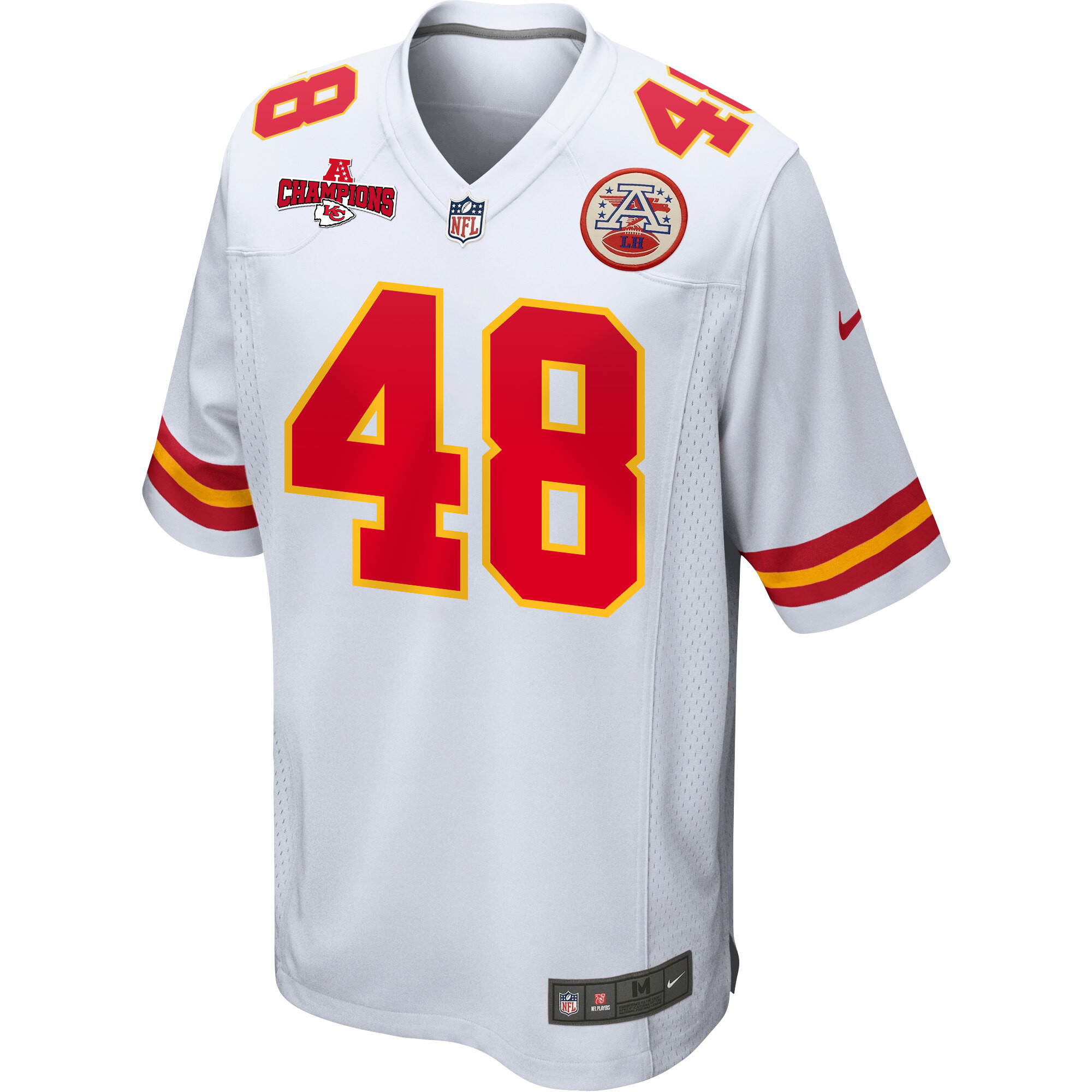 Alternative view of Cole Christiansen #48 Kansas City Chiefs Game Jersey - Men's | White
