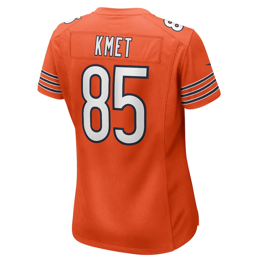 Cole Kmet #85 Chicago Bears Alternate Game Jersey - Women's | Orange - Image 3