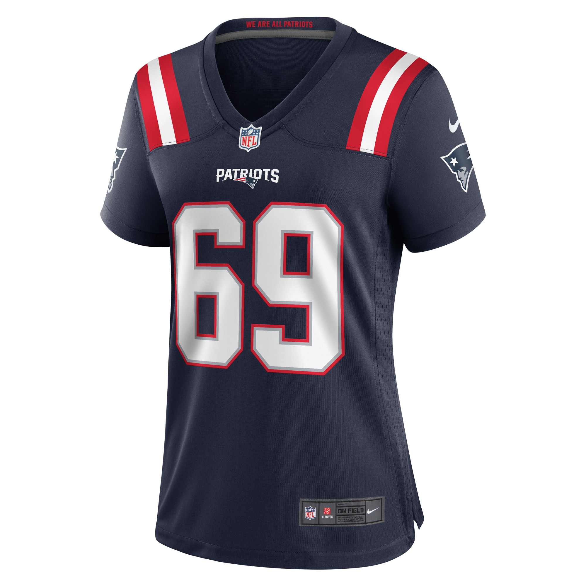 Alternative view of Cole Strange New England Patriots Game Jersey - Women's