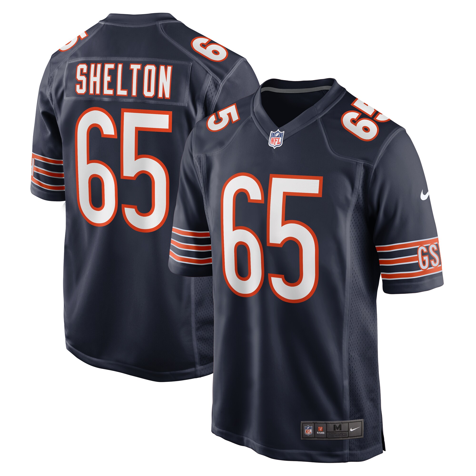 Coleman Shelton Chicago Bears Game Jersey - Men's