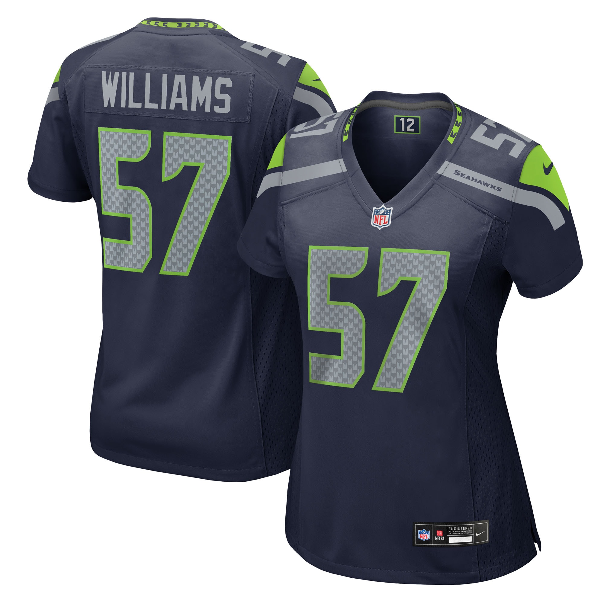 Connor Williams Seattle Seahawks Game Jersey - Women's