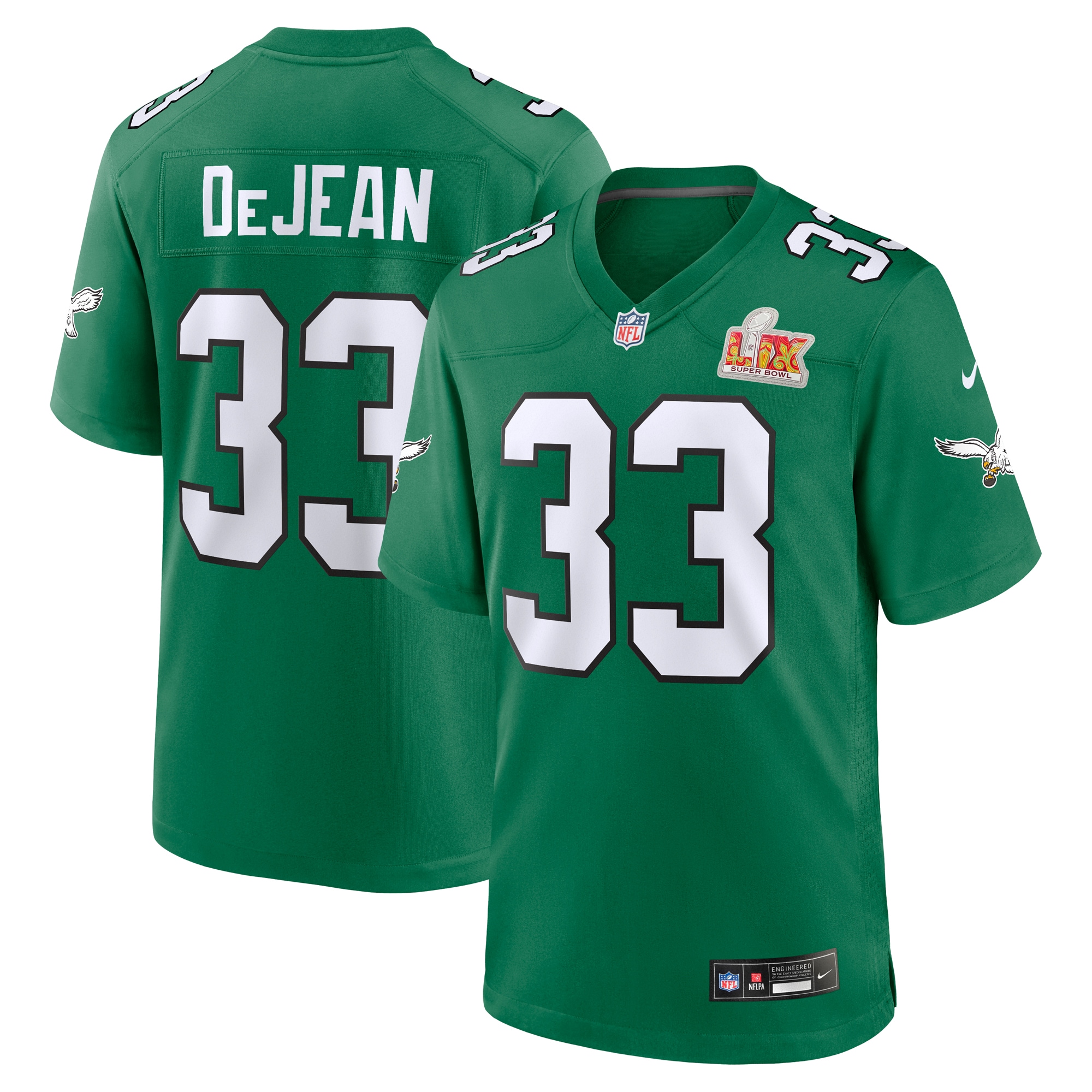 Cooper DeJean Philadelphia Eagles Super Bowl LIX Game Jersey - Men's
