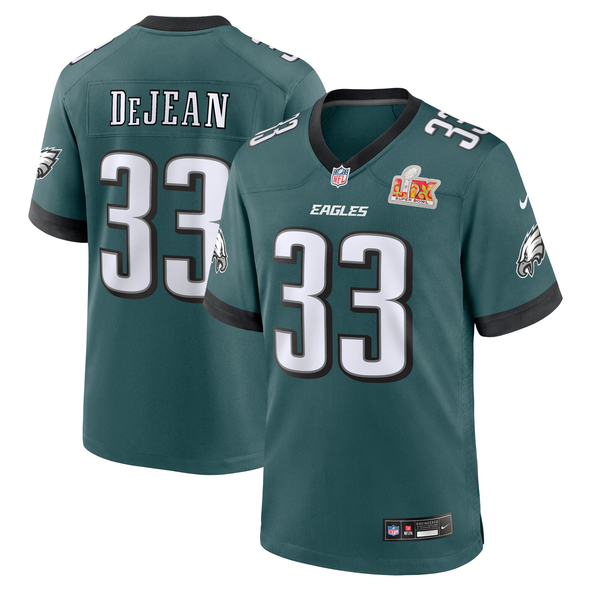Cooper DeJean Philadelphia Eagles Super Bowl LIX Game Jersey - Men's