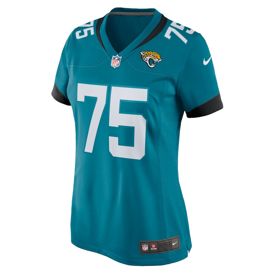 Alternative view of Cooper Hodges #75 Jacksonville Jaguars Game Jersey - Women's | Teal