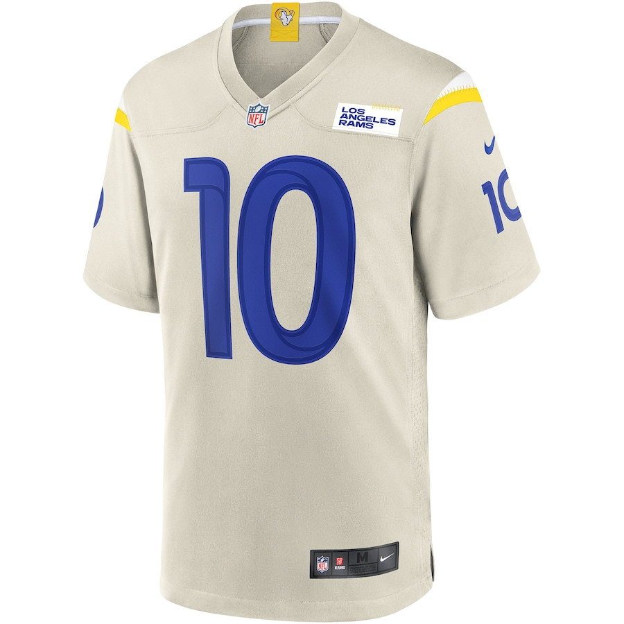 Alternative view of Cooper Kupp #10 Los Angeles Rams Game Jersey - Men's | Bone