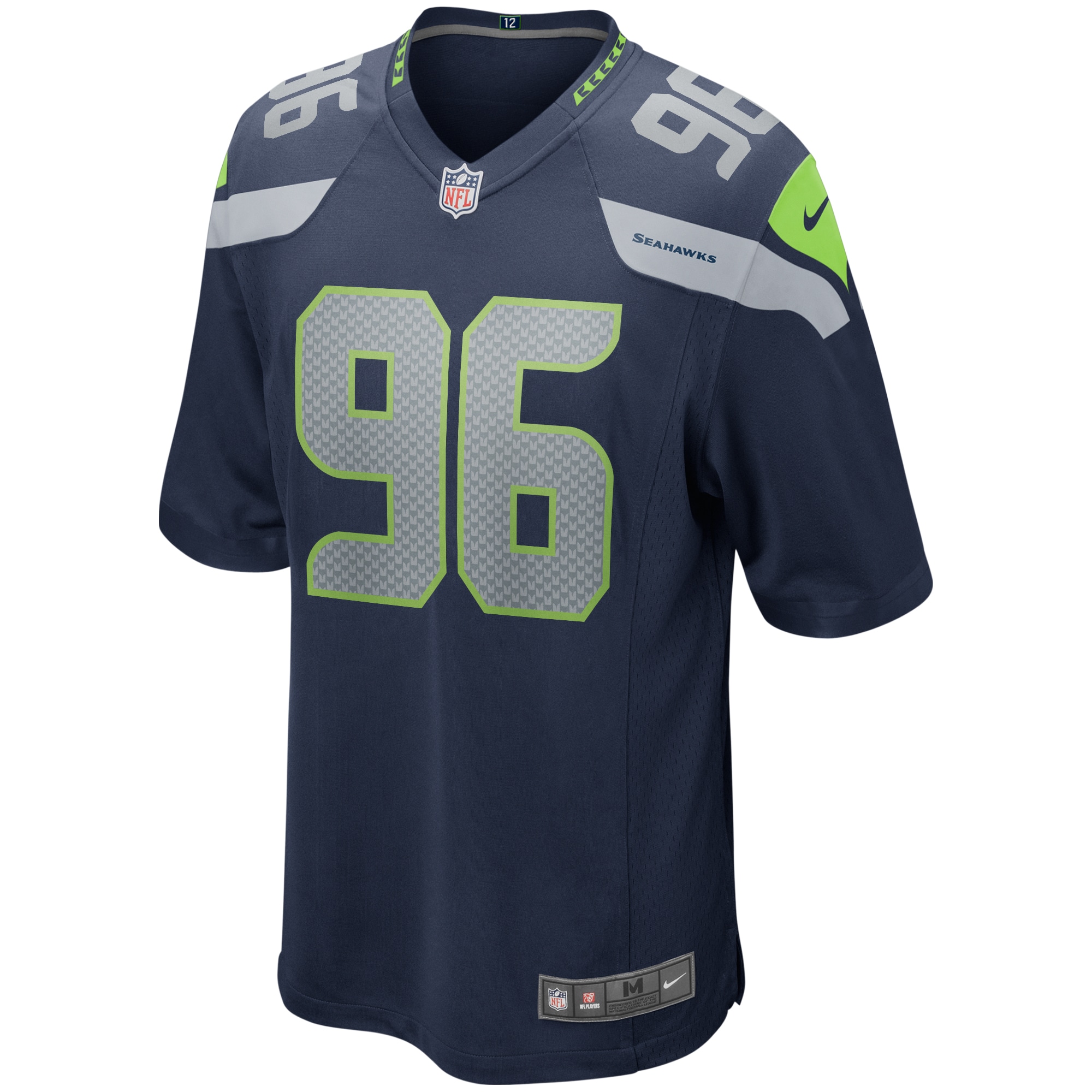 Alternative view of Cortez Kennedy Seattle Seahawks Retired Player Game Jersey - Men's