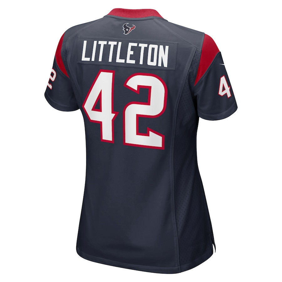 Cory Littleton #42 Houston Texans Game Jersey - Women's | Navy - Image 3