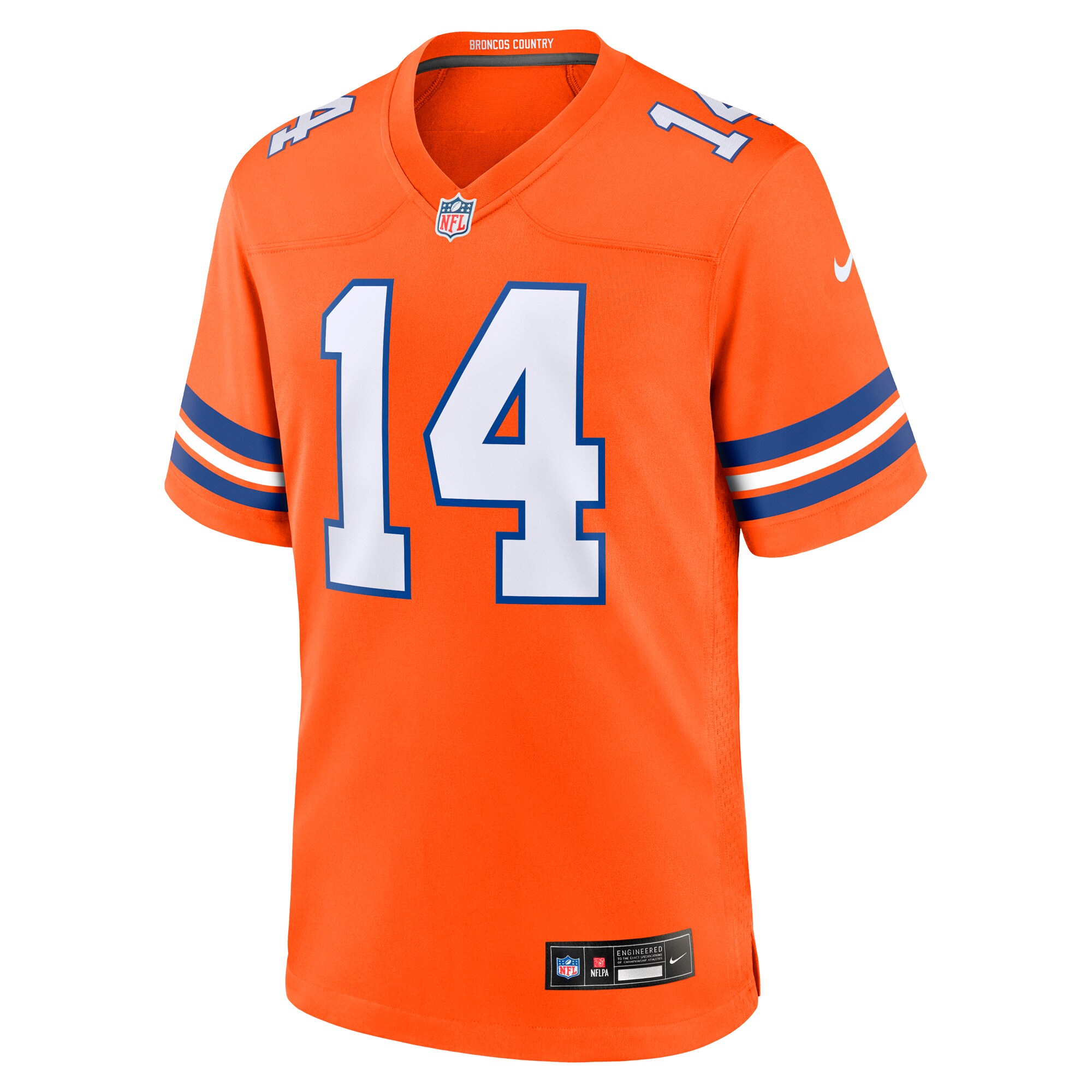 Alternative view of Courtland Sutton Denver Broncos Throwback Game Jersey - Men's