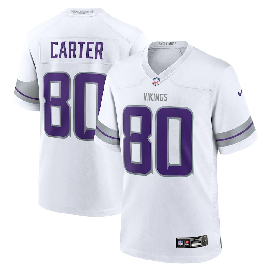 Cris Carter #80 Minnesota Vikings Alternate Game Jersey - Men's | White