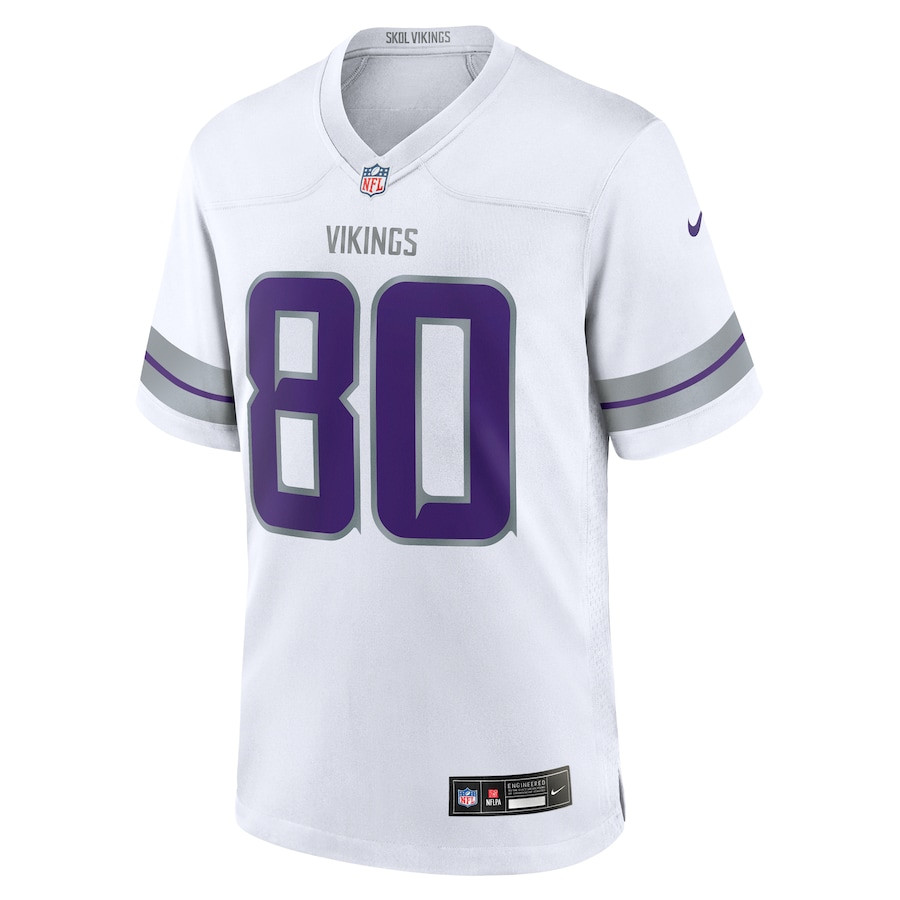 Alternative view of Cris Carter #80 Minnesota Vikings Alternate Game Jersey - Men's | White