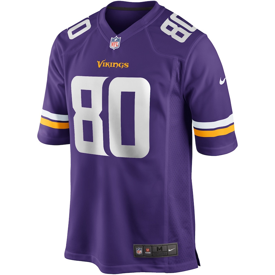 Alternative view of Cris Carter #80 Minnesota Vikings Game Jersey - Men's | Purple
