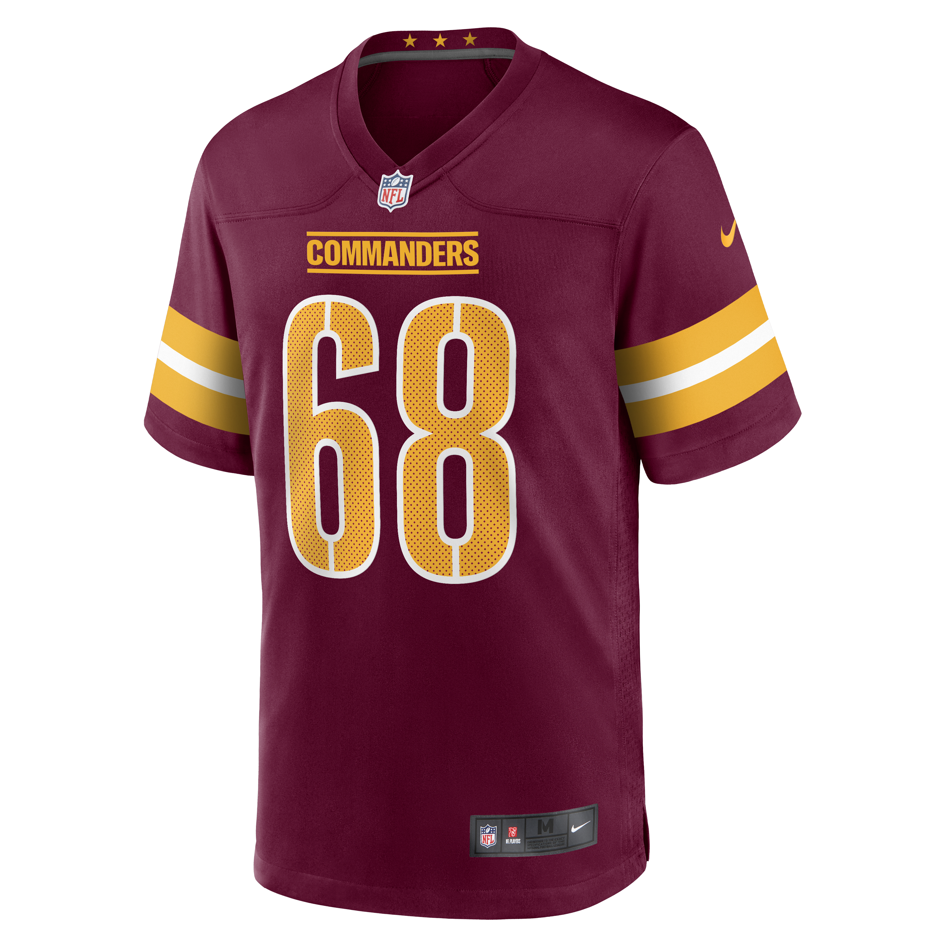 Alternative view of Curtis Brooks Washington Commanders Game Jersey - Men's
