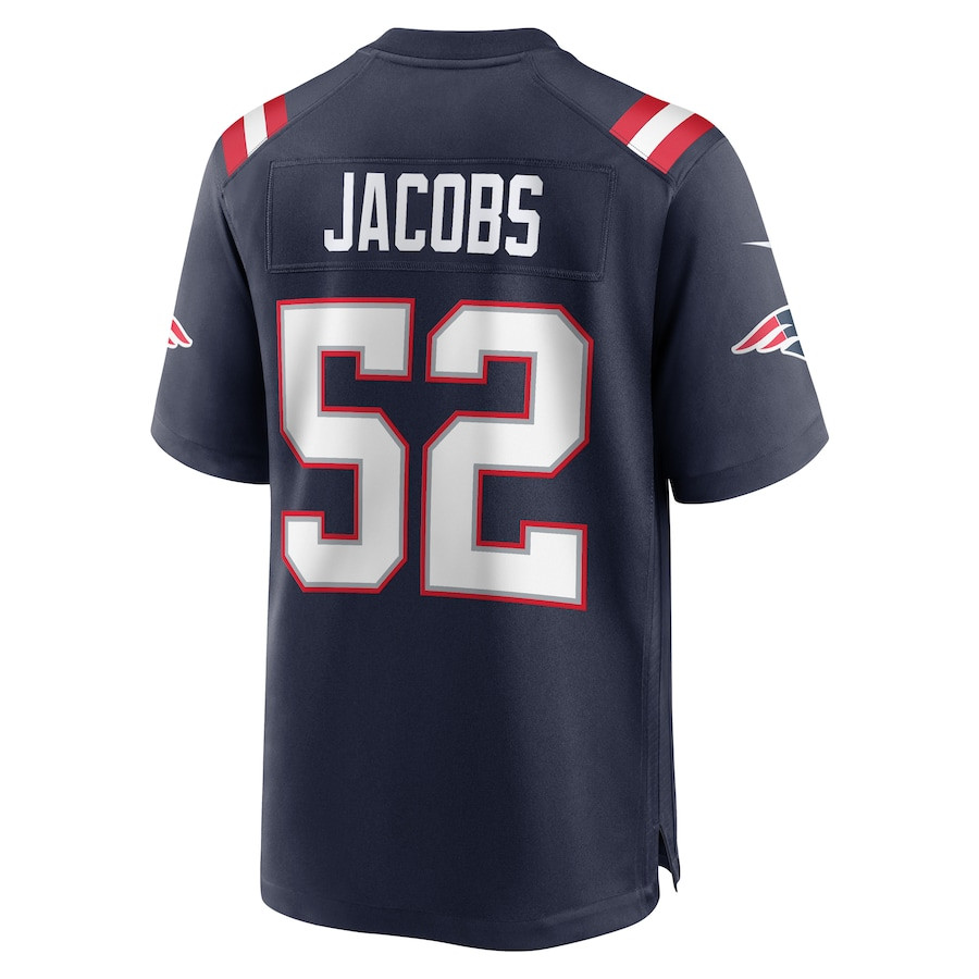 Curtis Jacobs #52 New England Patriots Game Jersey - Men's | Navy - Image 3