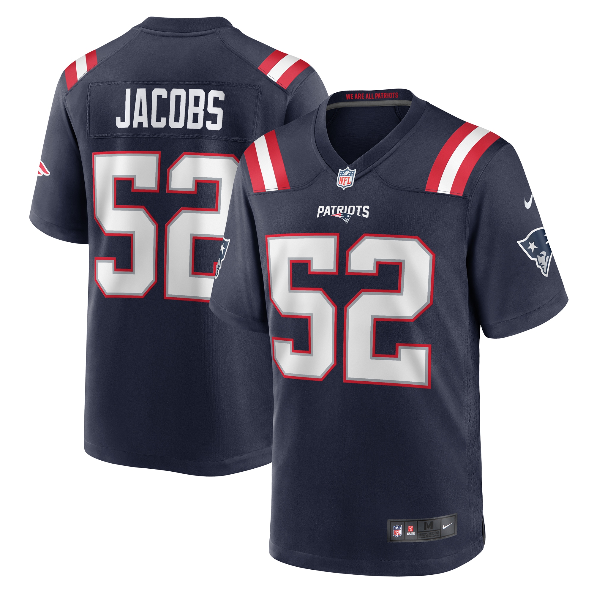 Curtis Jacobs New England Patriots Game Jersey - Men's