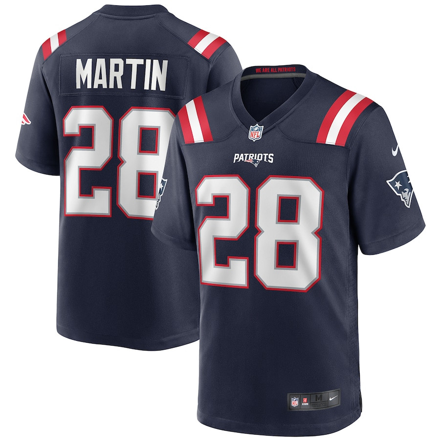 Curtis Martin #28 New England Patriots Game Jersey - Men's | Navy