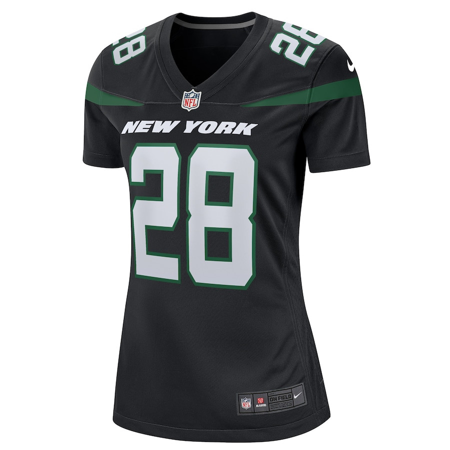 Alternative view of Curtis Martin #28 New York Jets Game Jersey - Women's | Black