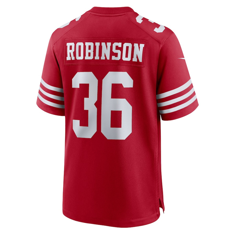 Curtis Robinson #36 San Francisco 49ers Game Jersey - Men's | Scarlet - Image 3