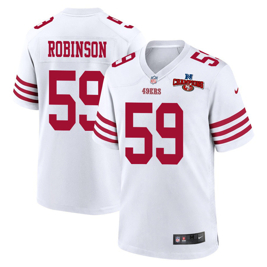 Curtis Robinson #59 San Francisco 49ers Game Jersey - Men's | White