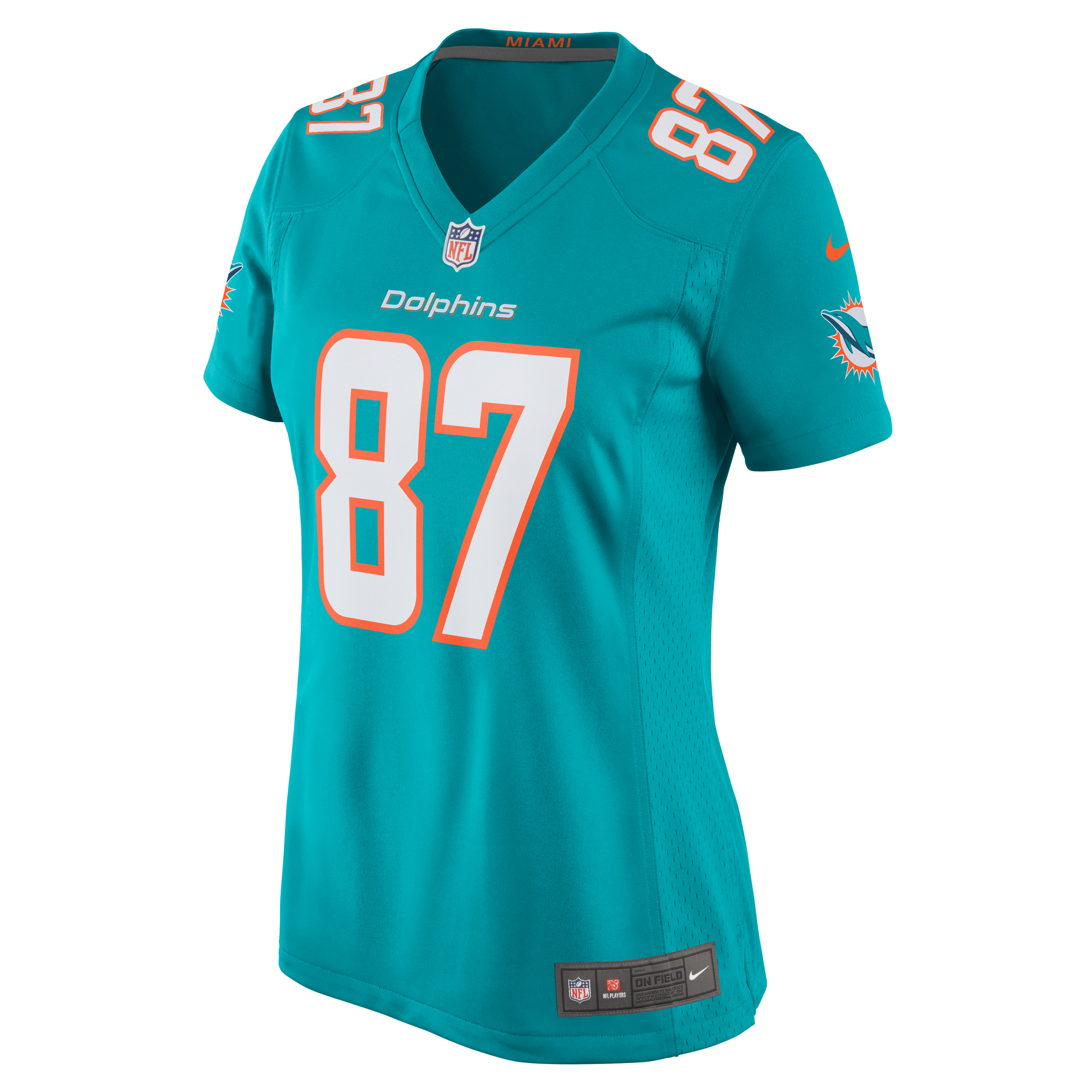 Alternative view of DaeSean Hamilton Miami Dolphins Game Jersey - Women's