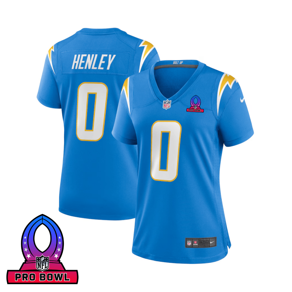 Daiyan Henley #0 Los Angeles Chargers Game Jersey - Women's | Powder Blue