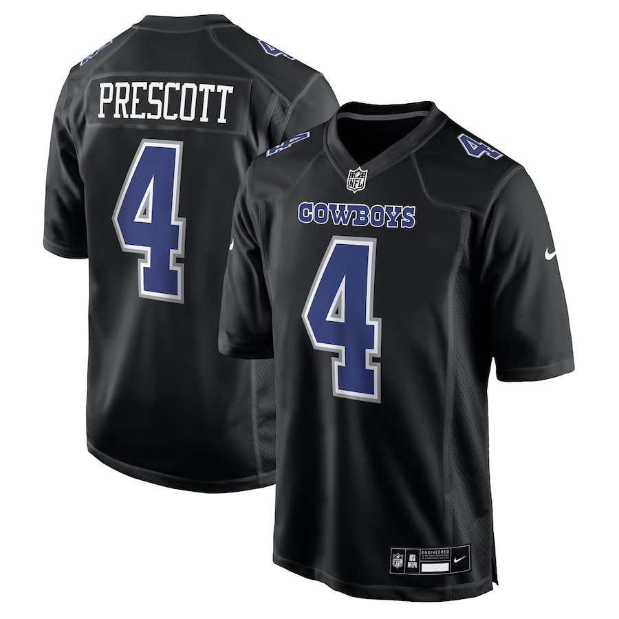 Dak Prescott #4 Dallas Cowboys Game Jersey - Men's | Carbon Black