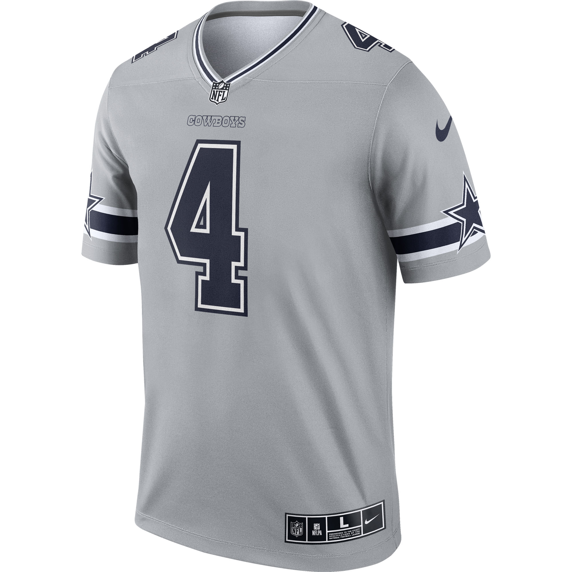 Alternative view of Dak Prescott Dallas Cowboys Inverted Legend Jersey - Men's