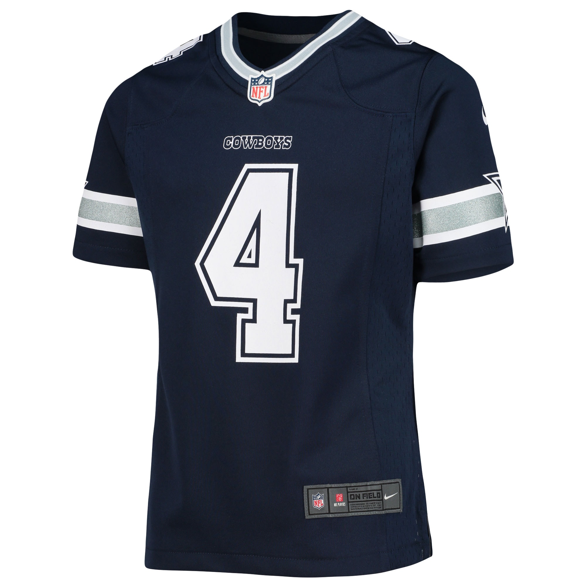Alternative view of Dallas Cowboys Game Jersey - Youth