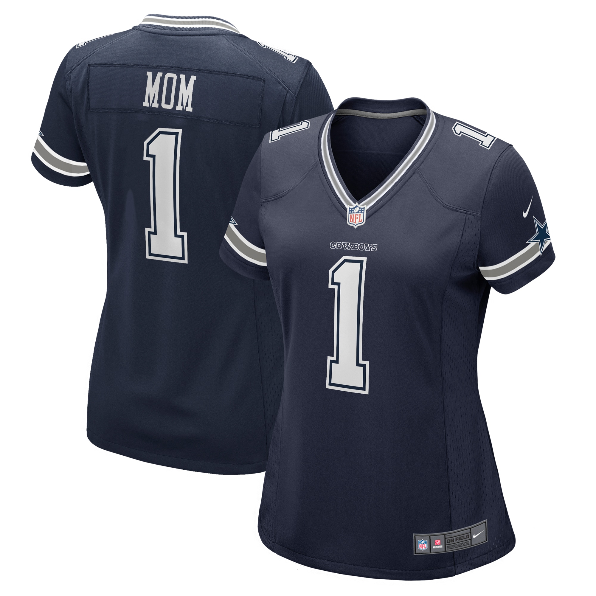 Dallas Cowboys Number #1 Dallas Cowboys Game Jersey - Women's