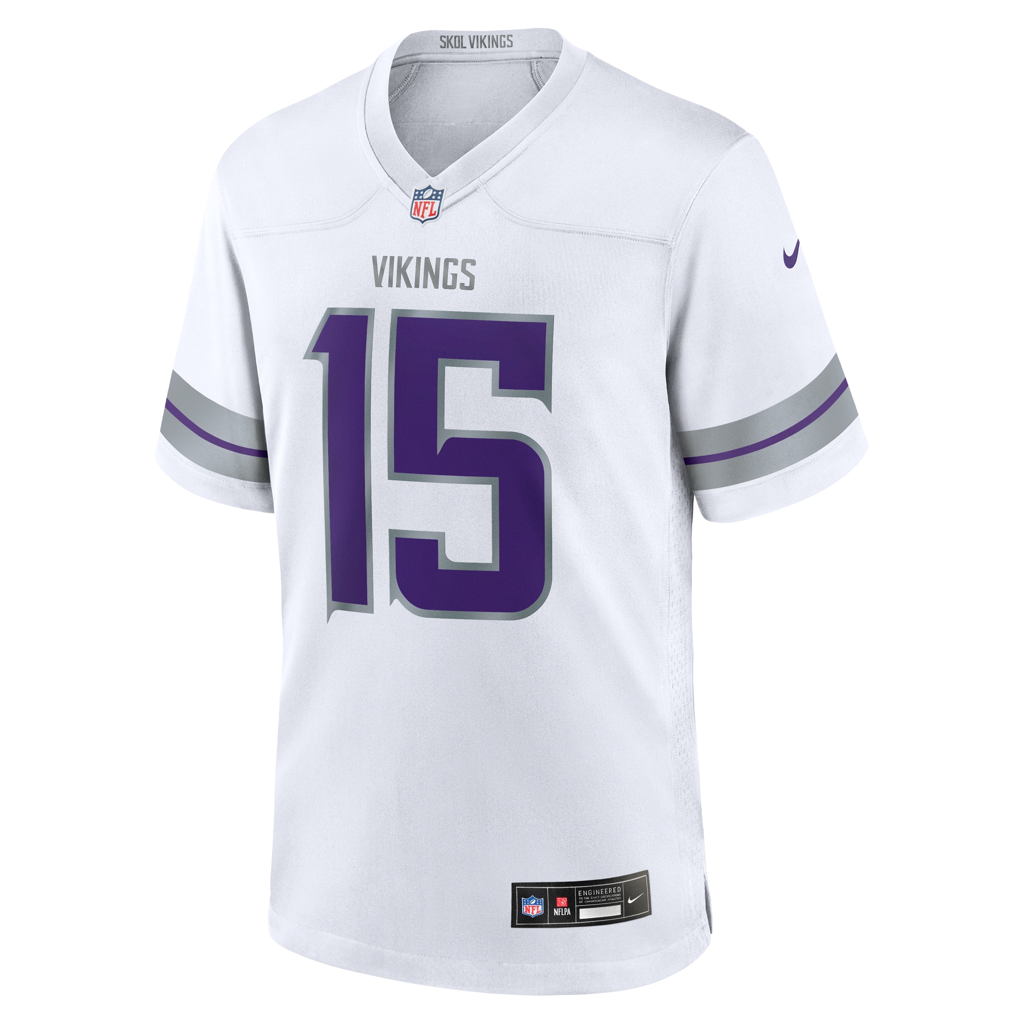 Alternative view of Dallas Turner Minnesota Vikings Alternate Game Jersey - Men's