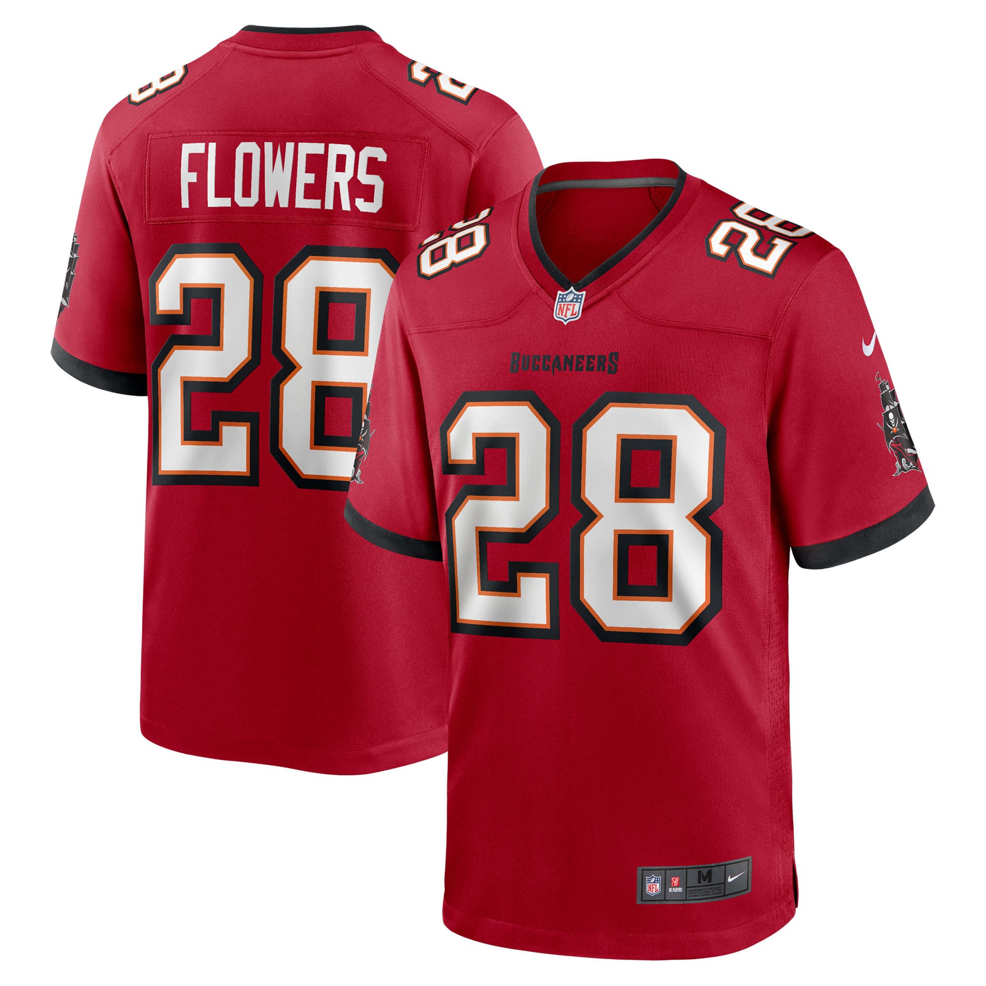 Dallis Flowers Tampa Bay Buccaneers Game Jersey - Men's