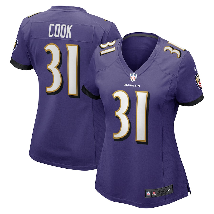 Dalvin Cook #31 Baltimore Ravens Game Jersey - Women's | Purple