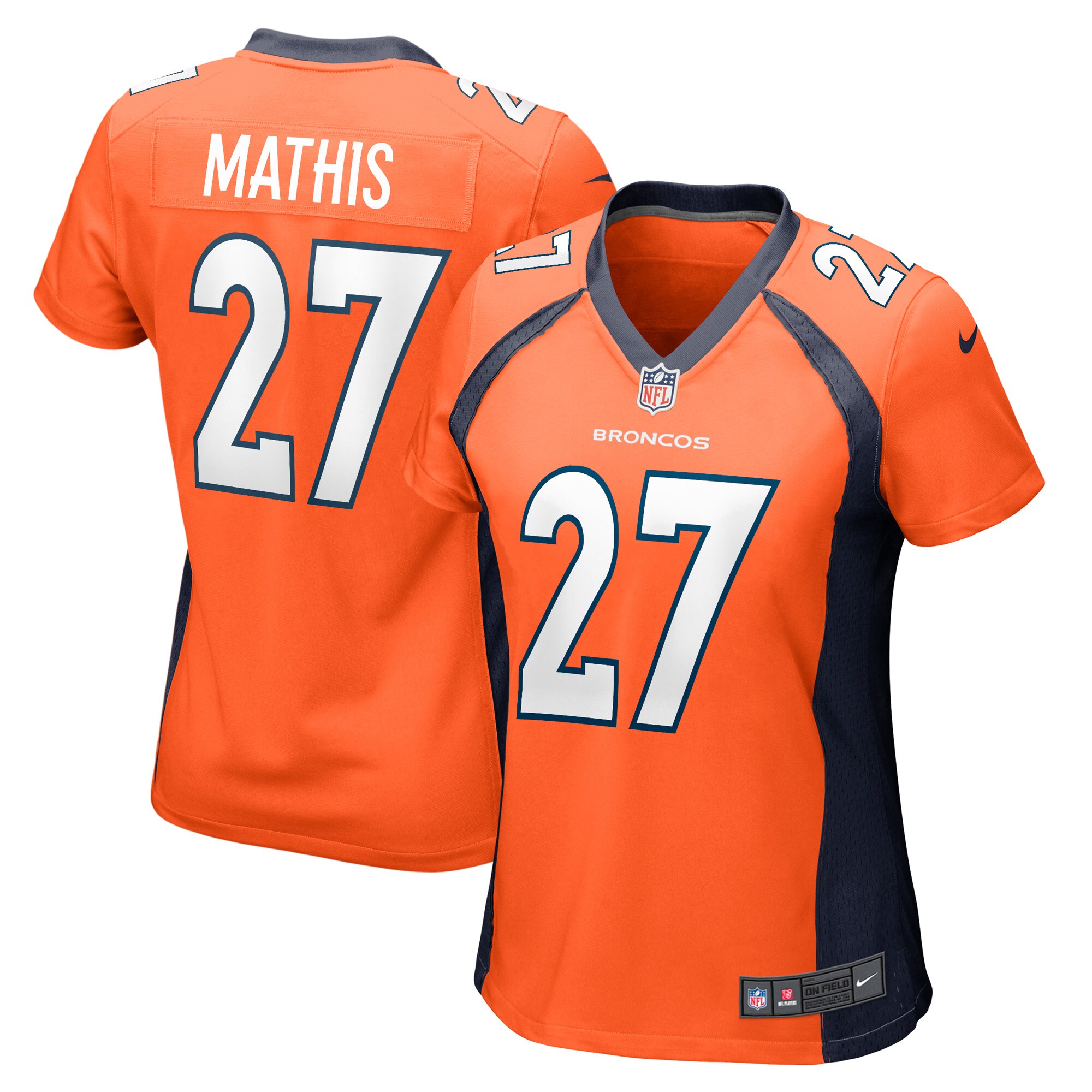 Damarri Mathis Denver Broncos Game Jersey - Women's