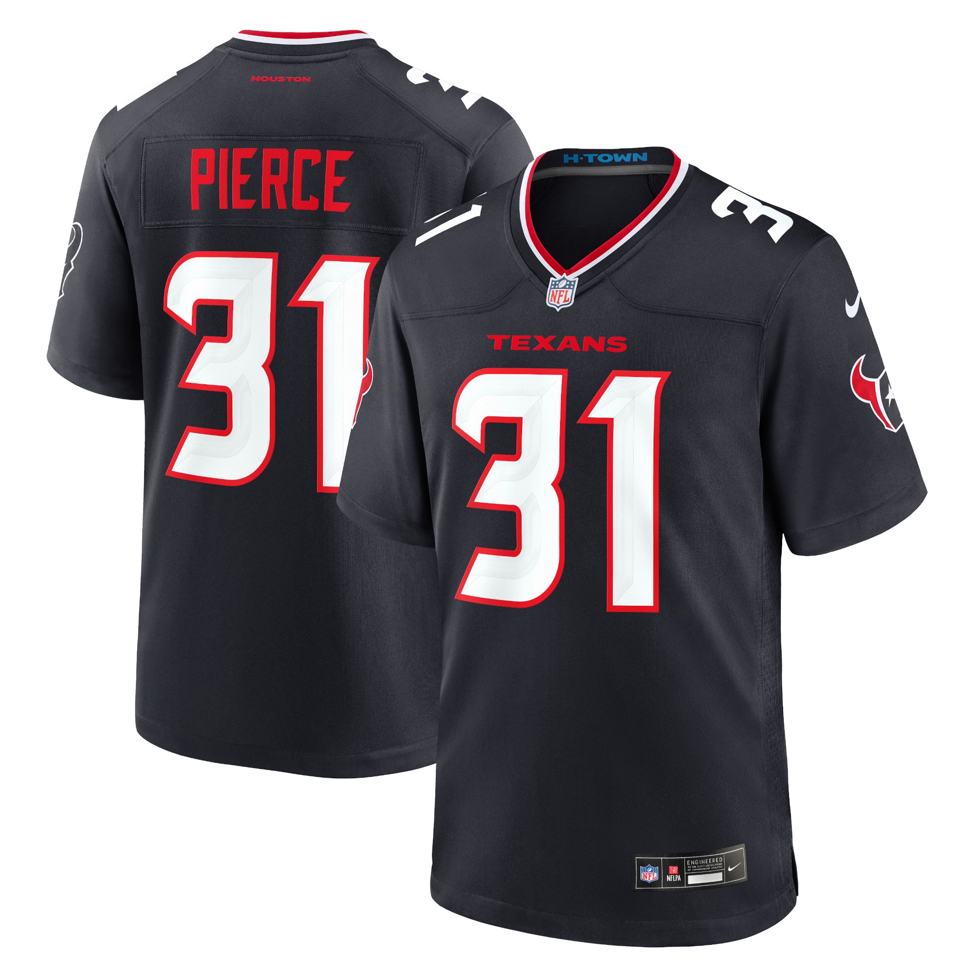 Dameon Pierce Houston Texans Game Jersey - Men's