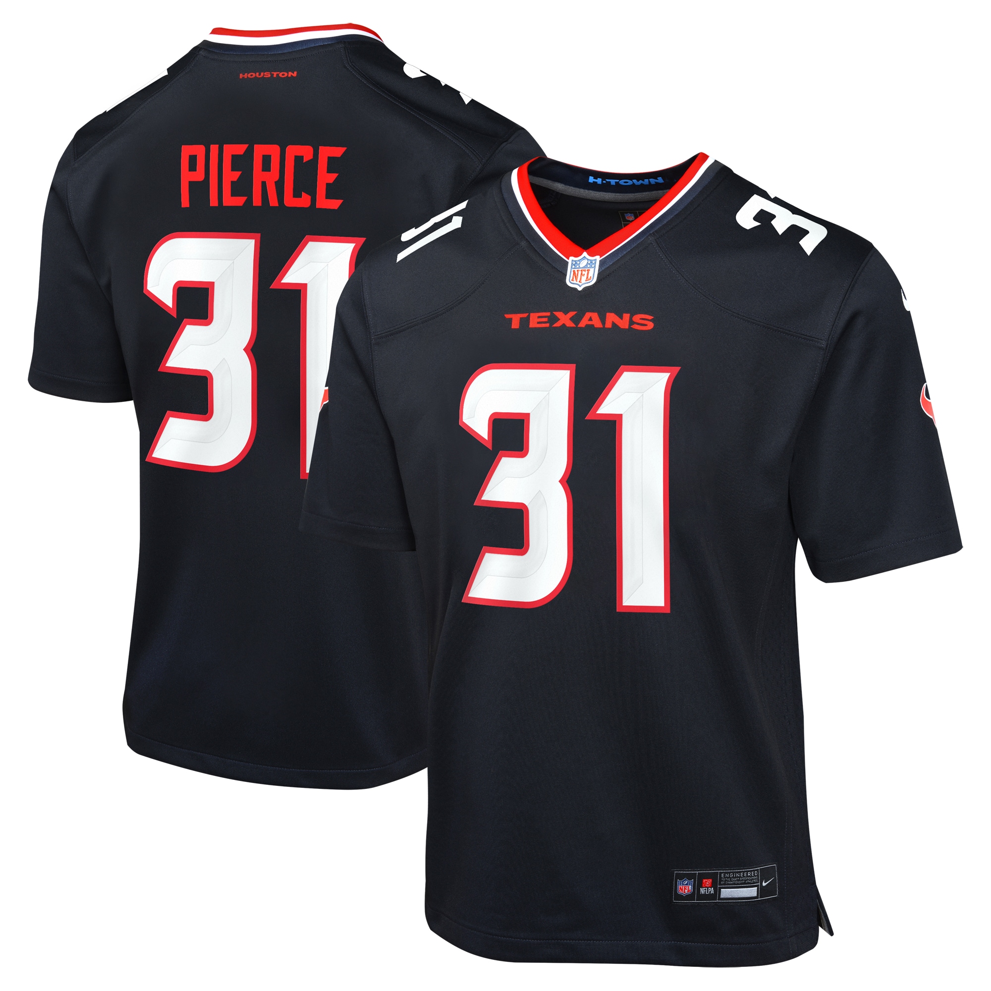 Dameon Pierce Houston Texans Game Jersey - Youth