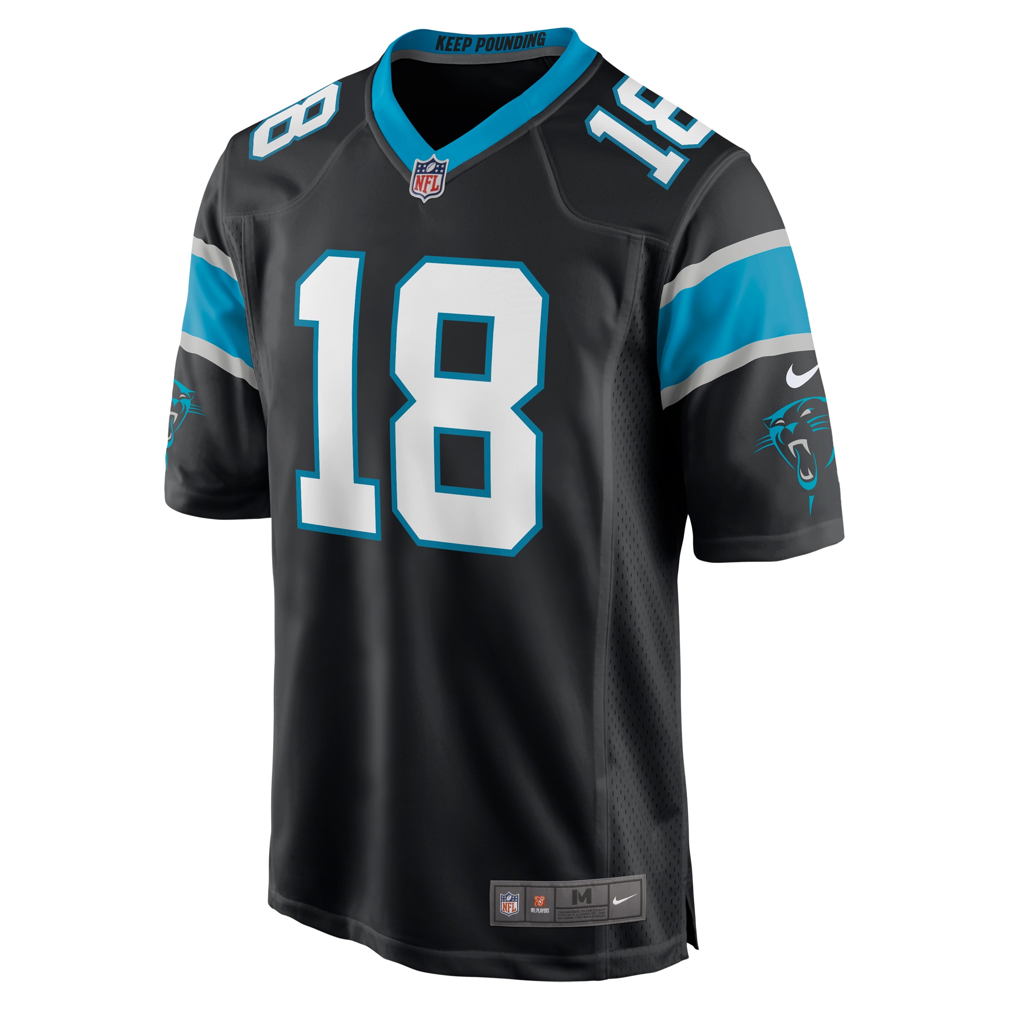 Alternative view of Damiere Byrd Carolina Panthers Game Jersey - Men's