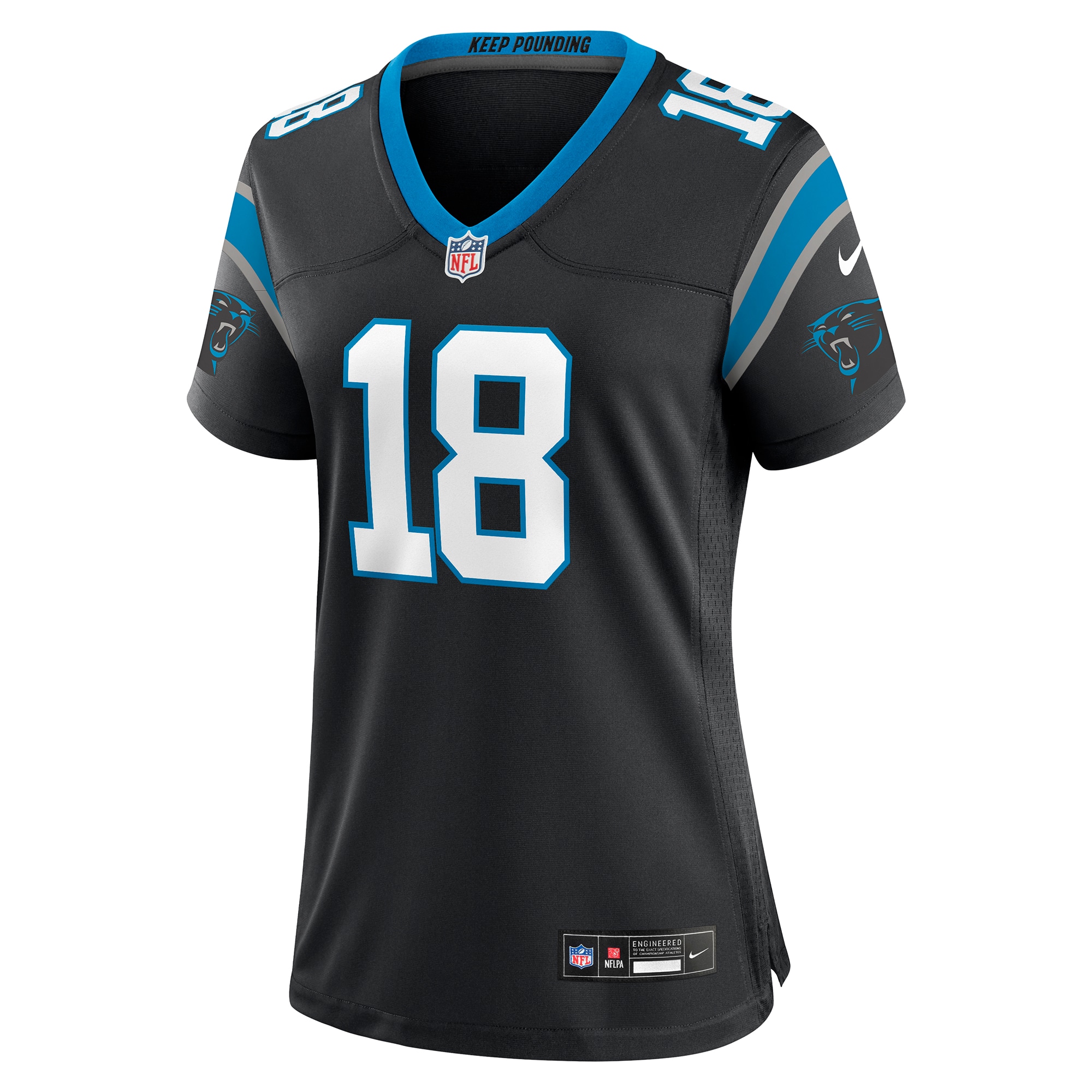 Alternative view of Damiere Byrd Carolina Panthers Game Jersey - Women's