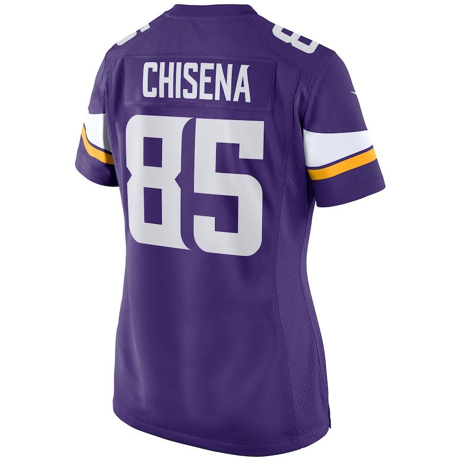 Dan Chisena #85 Minnesota Vikings Game Jersey - Women's | Purple - Image 3