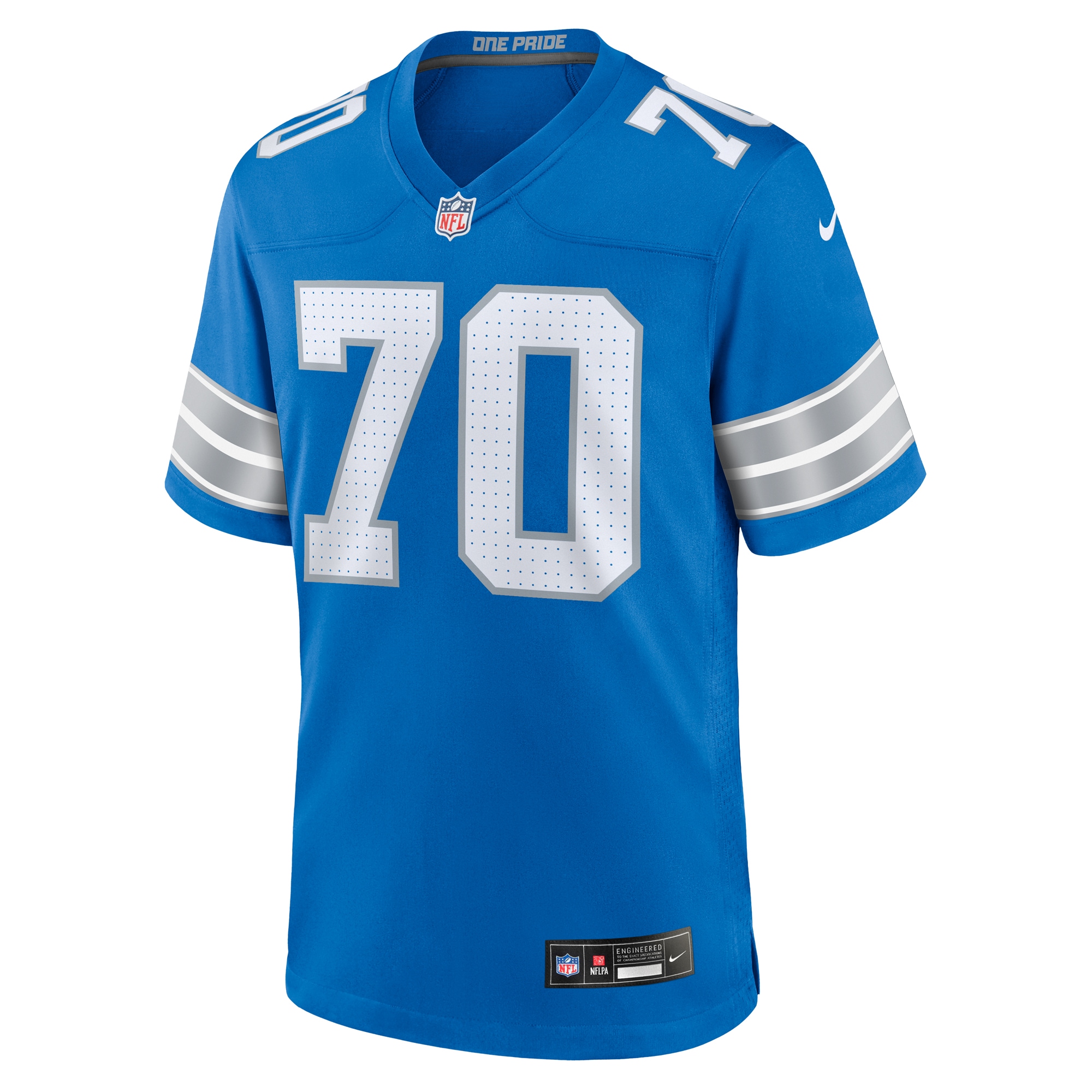 Alternative view of Dan Skipper Detroit Lions Game Jersey - Men's