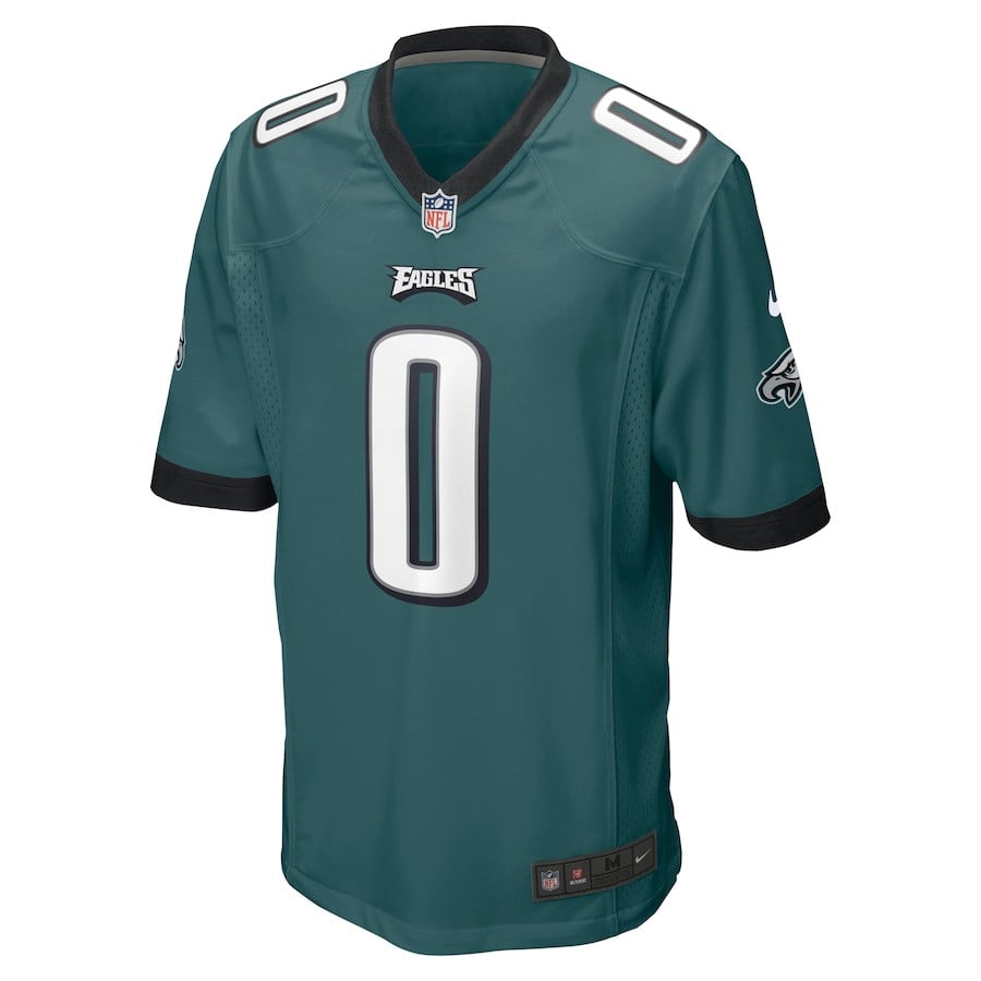 D'Andre Swift #0 Philadelphia Eagles Game Jersey - Men's | Midnight Green - Image 2