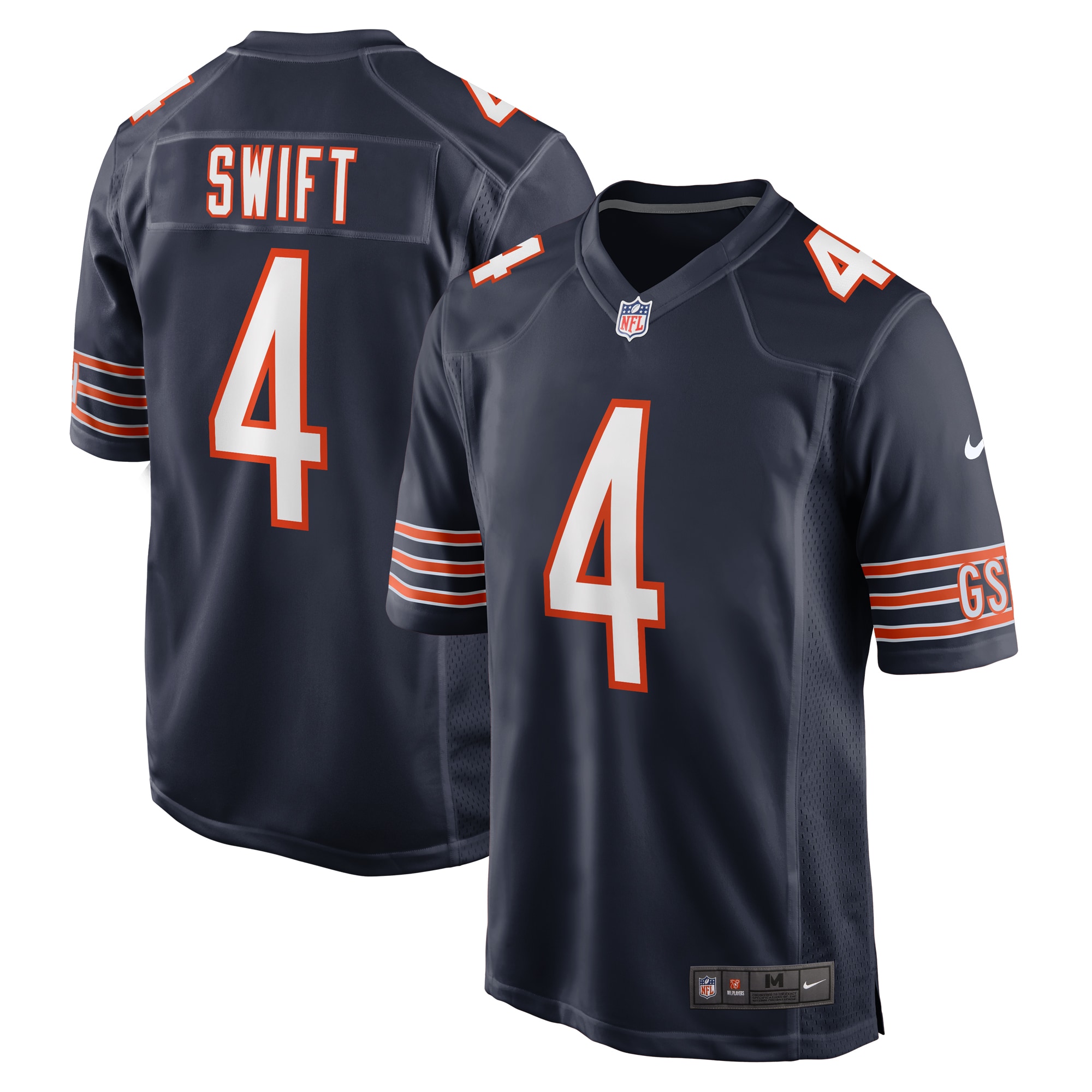 D'Andre Swift Chicago Bears Game Jersey - Men's
