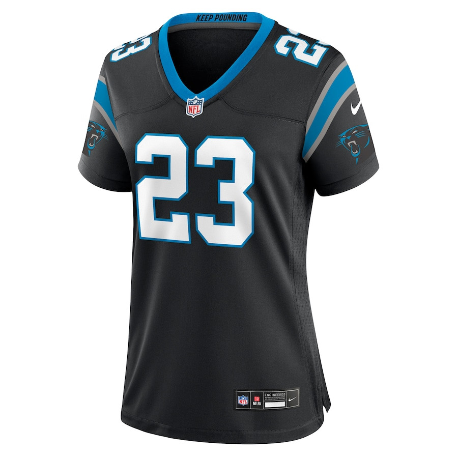 Alternative view of Dane Jackson #23 Carolina Panthers Game Jersey - Women's | Black