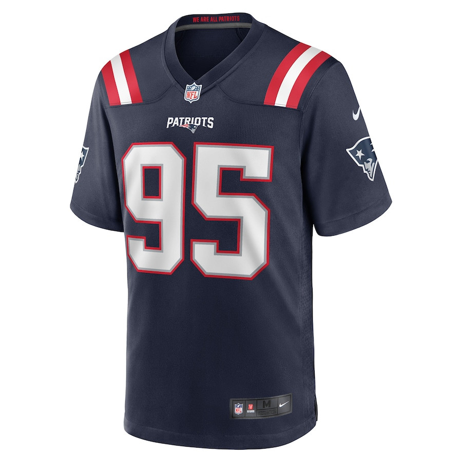 Daniel Ekuale #95 New England Patriots Game Jersey - Men's | Navy - Image 2