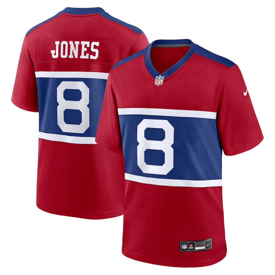 Daniel Jones #8 New York Giants Alternate Game Jersey - Men's | Century Red