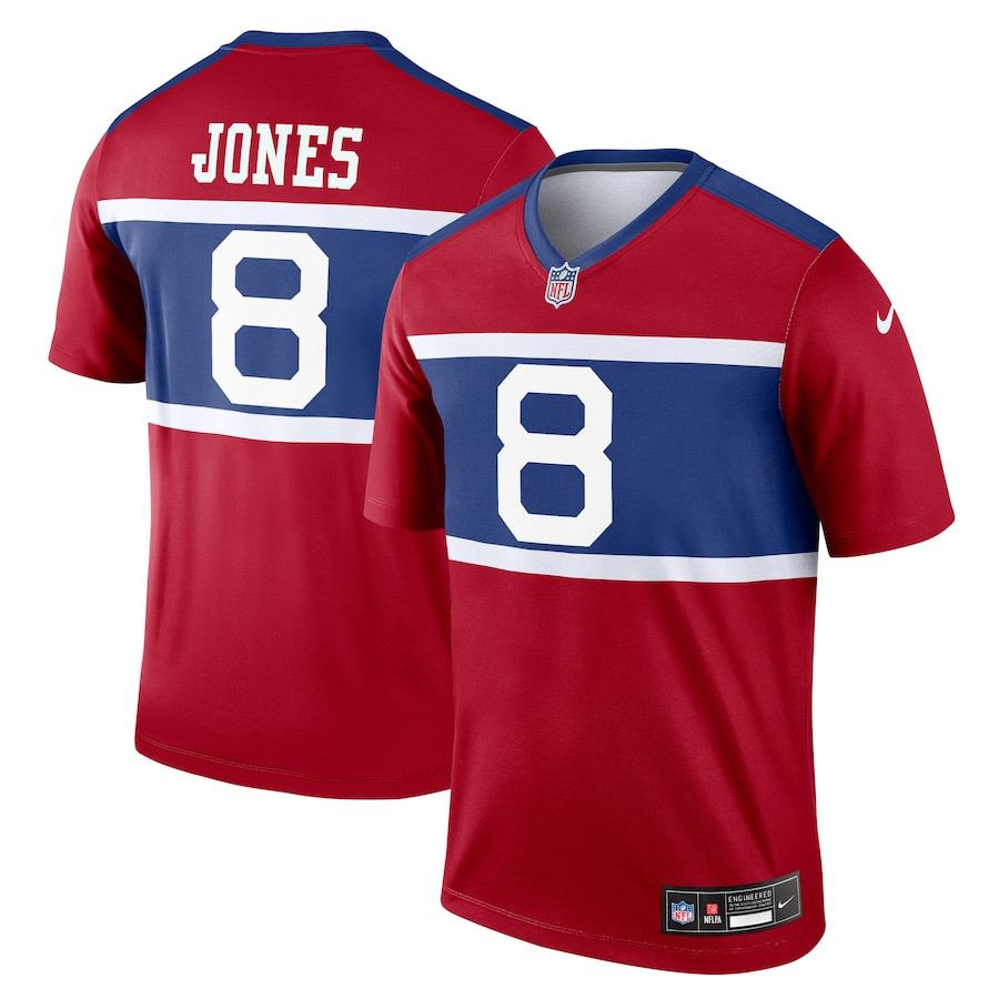 Daniel Jones #8 New York Giants Alternate Legend Jersey - Men's | Century Red