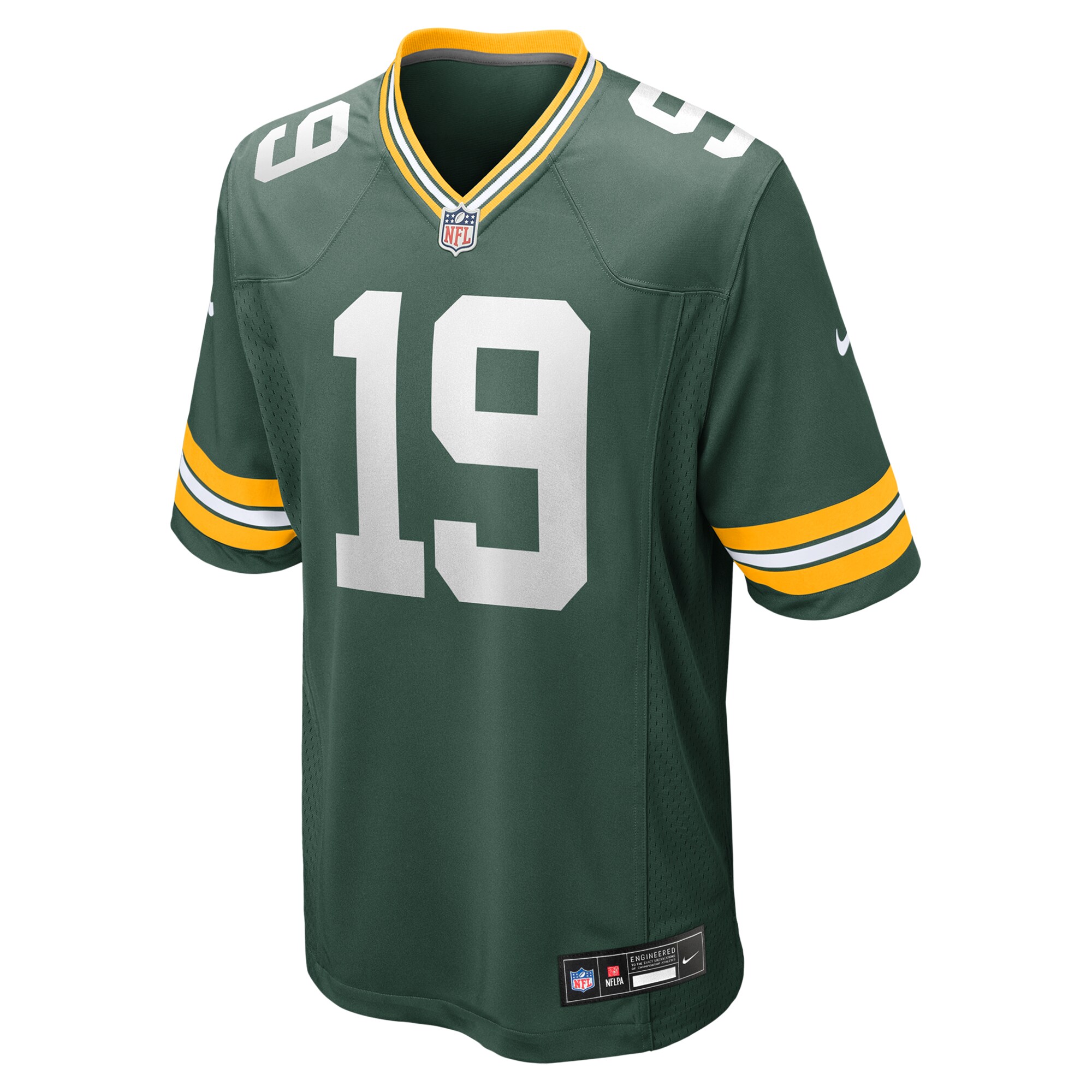 Alternative view of Daniel Whelan Green Bay Packers Game Jersey - Men's