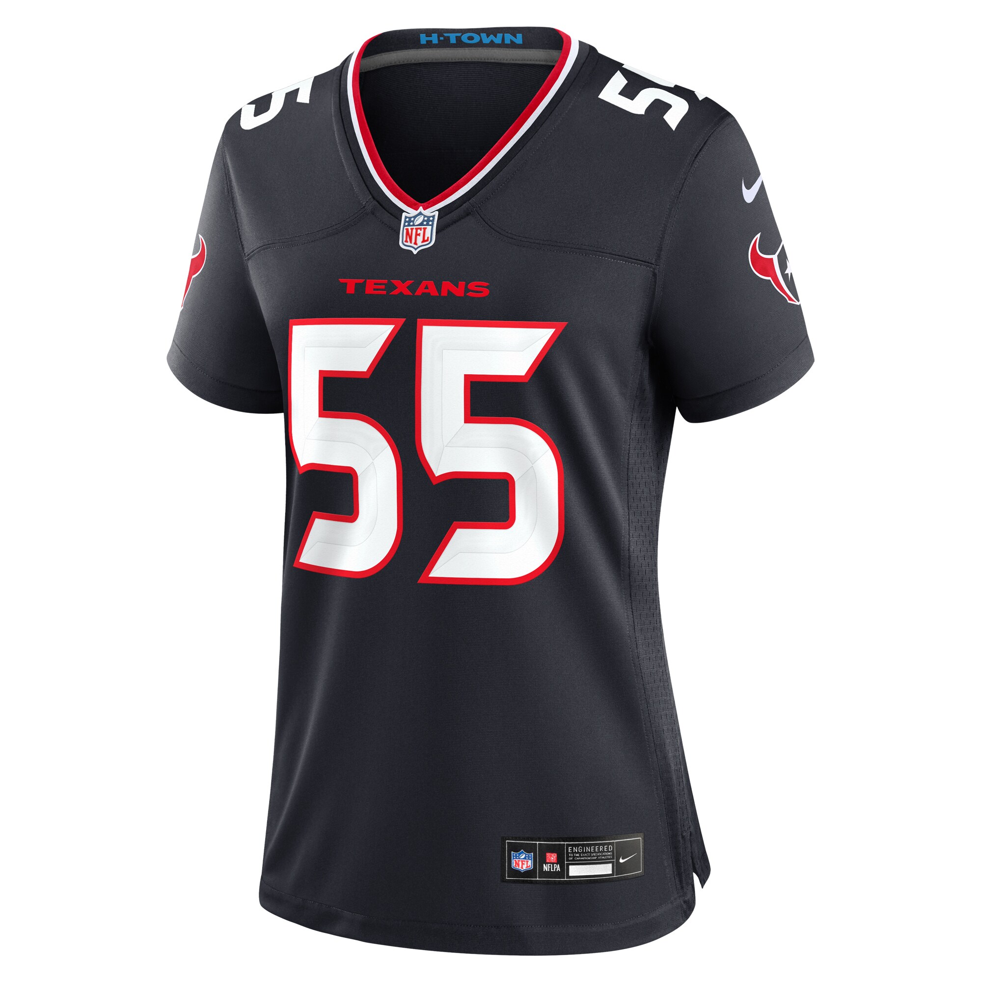 Alternative view of Danielle Hunter Houston Texans Game Jersey - Women's